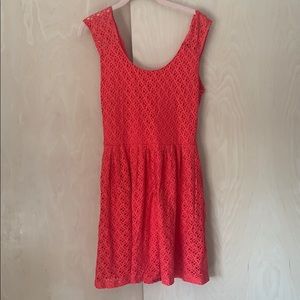 Orange lace lord and Taylor dress
